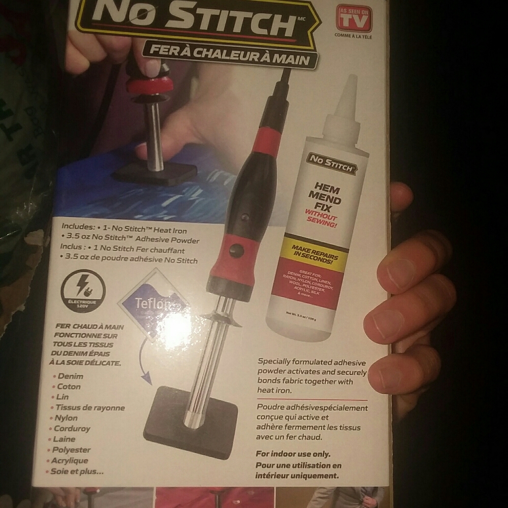 No stitch handheld heat iron